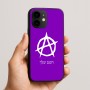 כיסוי בעיצוב אישי עם השם שלך לדגם - Apple iPhone 16e בעיצוב אנרכיה