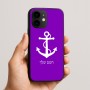 כיסוי בעיצוב אישי עם השם שלך לדגם - Apple iPhone 16e בעיצוב לעגן