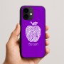 כיסוי בעיצוב אישי עם השם שלך לדגם - Apple iPhone 16e בעיצוב הדפס תפוח