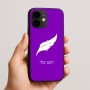 כיסוי בעיצוב אישי עם השם שלך לדגם - Apple iPhone 16e בעיצוב נוצת נוצה