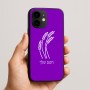 כיסוי בעיצוב אישי עם השם שלך לדגם - Apple iPhone 16e בעיצוב חיטה גלית זהב