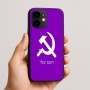 כיסוי בעיצוב אישי עם השם שלך לדגם - Apple iPhone 16e בעיצוב פטיש ומגל