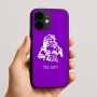 כיסוי בעיצוב אישי עם השם שלך לדגם - Apple iPhone 16e בעיצוב סנטה קלאוס