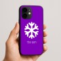 כיסוי בעיצוב אישי עם השם שלך לדגם - Apple iPhone 16e בעיצוב שלג