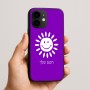 כיסוי בעיצוב אישי עם השם שלך לדגם - Apple iPhone 16e בעיצוב שמש