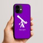 כיסוי בעיצוב אישי עם השם שלך לדגם - Apple iPhone 16e בעיצוב טלסקופ