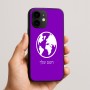כיסוי בעיצוב אישי עם השם שלך לדגם - Apple iPhone 16e בעיצוב עולם