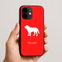 כיסוי בעיצוב אישי עם השם שלך לדגם - Apple iPhone 16e בעיצוב כלב