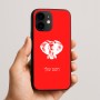 כיסוי בעיצוב אישי עם השם שלך לדגם - Apple iPhone 16e בעיצוב ראש פיל