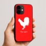 כיסוי בעיצוב אישי עם השם שלך לדגם - Apple iPhone 16e בעיצוב תרנגול