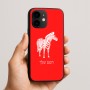 כיסוי בעיצוב אישי עם השם שלך לדגם - Apple iPhone 16e בעיצוב זברה