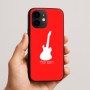 כיסוי בעיצוב אישי עם השם שלך לדגם - Apple iPhone 16e בעיצוב גיטרה