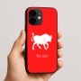 כיסוי בעיצוב אישי עם השם שלך לדגם - Apple iPhone 16e בעיצוב מזלות - שור