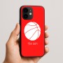כיסוי בעיצוב אישי עם השם שלך לדגם - Apple iPhone 16e בעיצוב כדורסל