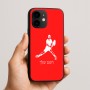 כיסוי בעיצוב אישי עם השם שלך לדגם - Apple iPhone 16e בעיצוב שחקן טניס