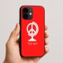 כיסוי בעיצוב אישי עם השם שלך לדגם - Apple iPhone 16e בעיצוב גלובוסי שלום