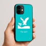 כיסוי בעיצוב אישי עם השם שלך לדגם - Apple iPhone 16e בעיצוב נשר אמריקאי