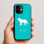 כיסוי בעיצוב אישי עם השם שלך לדגם - Apple iPhone 16e בעיצוב כלב