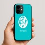 כיסוי בעיצוב אישי עם השם שלך לדגם - Apple iPhone 16e בעיצוב פני אריה