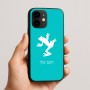 כיסוי בעיצוב אישי עם השם שלך לדגם - Apple iPhone 16e בעיצוב צפרדע טרופית