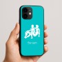 כיסוי בעיצוב אישי עם השם שלך לדגם - Apple iPhone 16e בעיצוב מזלות - תאומים