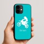 כיסוי בעיצוב אישי עם השם שלך לדגם - Apple iPhone 16e בעיצוב מוטוקרוס