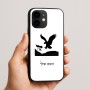 כיסוי בעיצוב אישי עם השם שלך לדגם - Apple iPhone 16e בעיצוב נשר אמריקאי