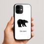 כיסוי בעיצוב אישי עם השם שלך לדגם - Apple iPhone 16e בעיצוב דוב