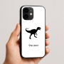כיסוי בעיצוב אישי עם השם שלך לדגם - Apple iPhone 16e בעיצוב דינוזאור