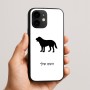 כיסוי בעיצוב אישי עם השם שלך לדגם - Apple iPhone 16e בעיצוב כלב