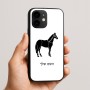 כיסוי בעיצוב אישי עם השם שלך לדגם - Apple iPhone 16e בעיצוב סוס