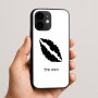 כיסוי בעיצוב אישי עם השם שלך לדגם - Apple iPhone 16e בעיצוב שפתיים - נשיקה