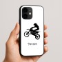 כיסוי בעיצוב אישי עם השם שלך לדגם - Apple iPhone 16e בעיצוב מוטוקרוס