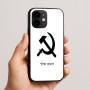 כיסוי בעיצוב אישי עם השם שלך לדגם - Apple iPhone 16e בעיצוב פטיש ומגל