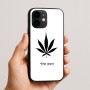 כיסוי בעיצוב אישי עם השם שלך לדגם - Apple iPhone 16e בעיצוב עלה מריחואנה - גראס