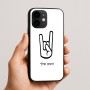 כיסוי בעיצוב אישי עם השם שלך לדגם - Apple iPhone 16e בעיצוב יד סלע
