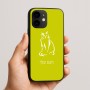 כיסוי בעיצוב אישי עם השם שלך לדגם - Apple iPhone 16e בעיצוב חתול