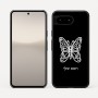 כיסוי בעיצוב אישי עם השם שלך לדגם - Google Pixel 10 5G בעיצוב פרפר