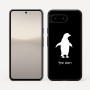 כיסוי בעיצוב אישי עם השם שלך לדגם - Google Pixel 10 5G בעיצוב פינגווין