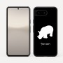 כיסוי בעיצוב אישי עם השם שלך לדגם - Google Pixel 10 5G בעיצוב קרנף