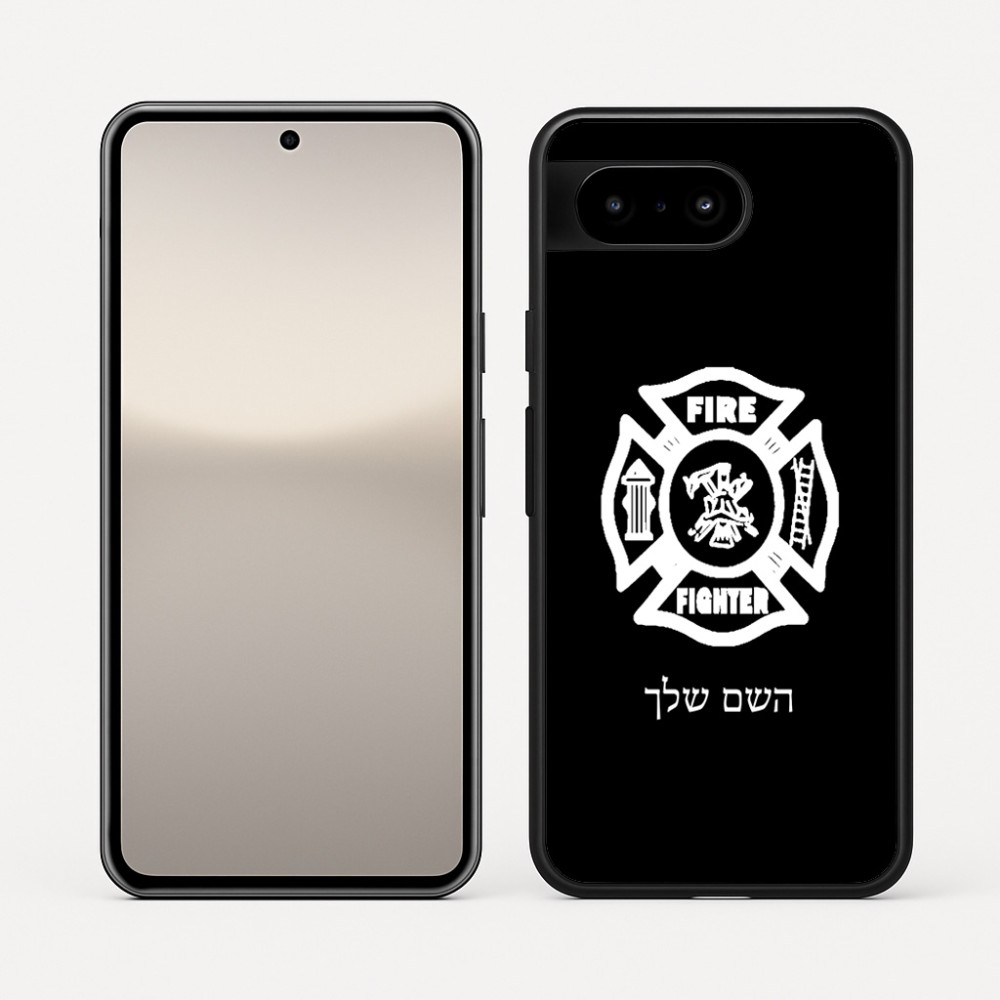 כיסוי בעיצוב אישי עם השם שלך לדגם - Google Pixel 10 5G בעיצוב כבאי - תגית