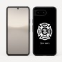 כיסוי בעיצוב אישי עם השם שלך לדגם - Google Pixel 10 5G בעיצוב כבאי - תגית