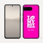 כיסוי בעיצוב אישי עם השם שלך לדגם - Google Pixel 10 5G בעיצוב נשקי את חבר שלי