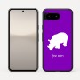 כיסוי בעיצוב אישי עם השם שלך לדגם - Google Pixel 10 5G בעיצוב קרנף