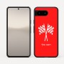 כיסוי בעיצוב אישי עם השם שלך לדגם - Google Pixel 10 5G בעיצוב דגל המירוץ
