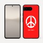 כיסוי בעיצוב אישי עם השם שלך לדגם - Google Pixel 10 5G בעיצוב סמל השלום