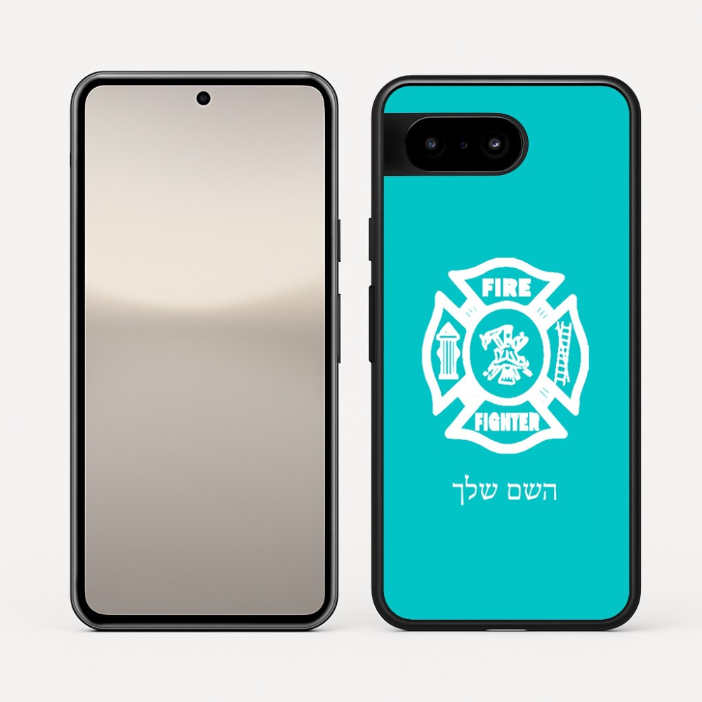 כיסוי בעיצוב אישי עם השם שלך לדגם - Google Pixel 10 5G בעיצוב כבאי - תגית