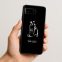 כיסוי בעיצוב אישי עם השם שלך לדגם - Google Pixel 10 5G בעיצוב חתול