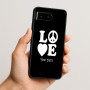 כיסוי בעיצוב אישי עם השם שלך לדגם - Google Pixel 10 5G בעיצוב אהבה