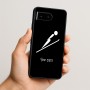 כיסוי בעיצוב אישי עם השם שלך לדגם - Google Pixel 10 5G בעיצוב קפיצת סקי אולימפית
